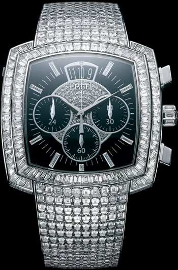 Мужские часы с бриллиантами Piaget Emperador cushion-shaped watch