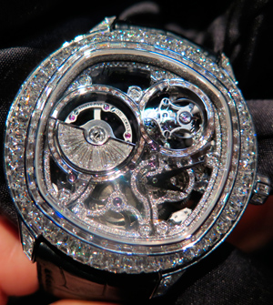 Скелетонизированные часы Piaget Emperador Coussin Tourbillon Automatic