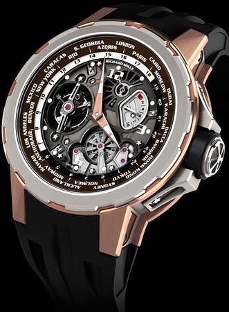 Часы в честь Jean Todt - Tourbillon RM 58-01 World Timer Jean Todt Limited Edition от Richard Mille