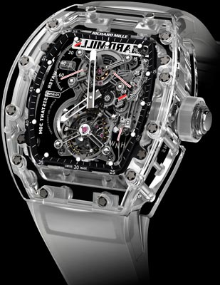 Прозрачные часы Tourbillon RM 56-01 Sapphire Crystall от Richard Mille