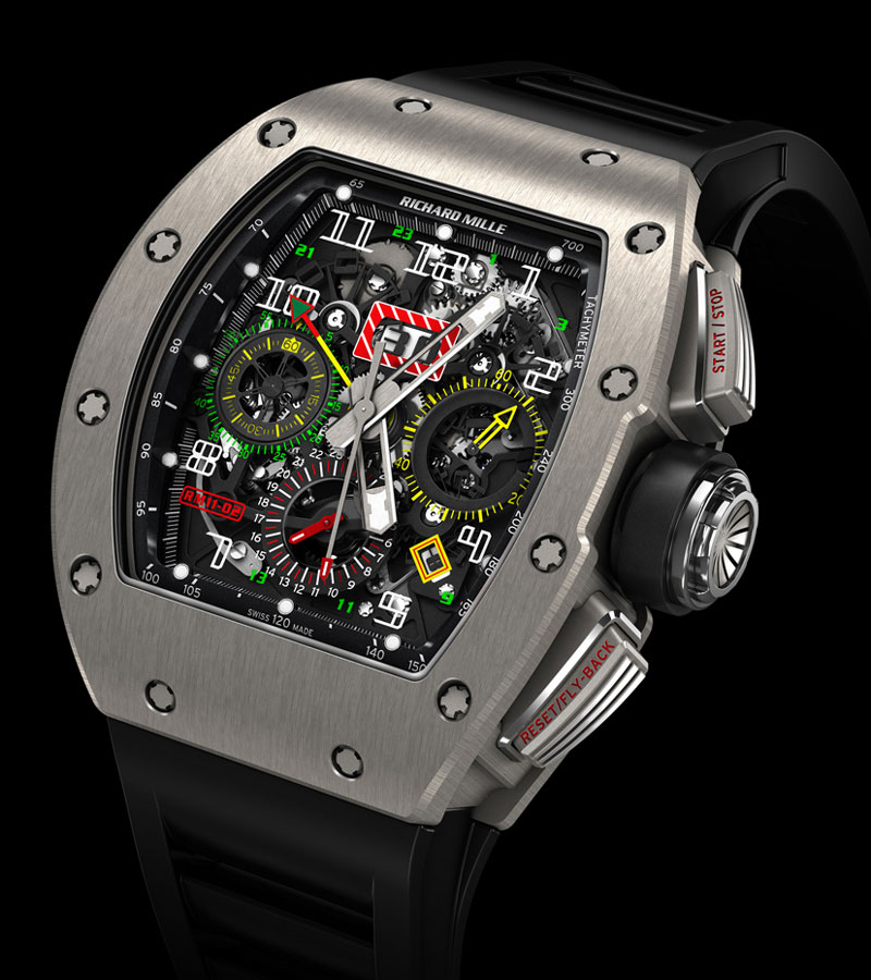  RM 11-02 Automatic Flyback Chronograph Dual Time Zone  Richard Mille