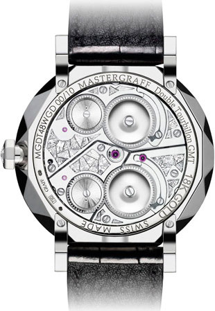 Задняя сторона часов MasterGraff Double Tourbillon GMT