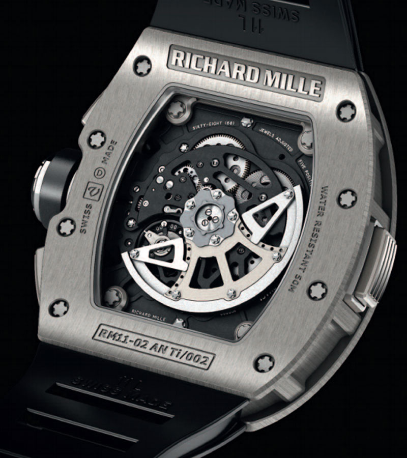  RM 11-02 Automatic Flyback Chronograph Dual Time Zone  Richard Mille