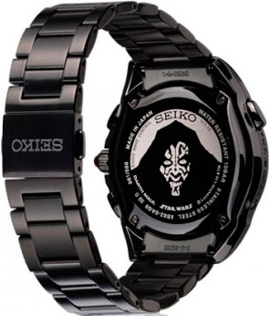 задняя сторона часов Seiko Darth Maul