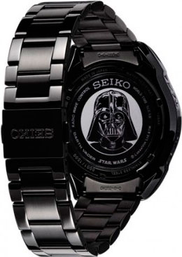 задняя сторона часов Seiko Darth Vader