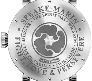 задняя сторона часов Speake-Marin Spirit Wing Commander