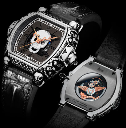часы Memento Mori, Carpe Diem Skeleton Skull (Ref. C09-01.AG.90.SK)
