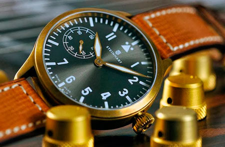  Nav B-Uhr 44, 47 handwinding bronze  Steinhart