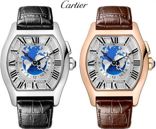 часы Tortue Multi Time Zone от Cartier