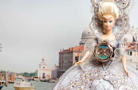 кукла Madame Du Barbie представляет хронометр Louis Moinet Treasures of The World-Australian Opal