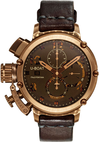 Сделанные из модной в этом сезоне бронзы, итальянские часы U-Boat Chimera» U-51 Bronze – новинки 2012 года.<br />
Вслед за Panerai и Anonimo U-Boat продолжила бронзовую тему в часовом мире.