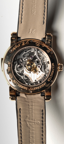 задняя сторона часов Ulysse Nardin Genghis Kahn Westminster Carillon Tourbillon Jaquemarts Minute Repeater