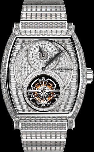 Мужские часы с бриллиантами Vacheron Constantin Malte Regulator Tourbillon High Jewellery invisible-setting
