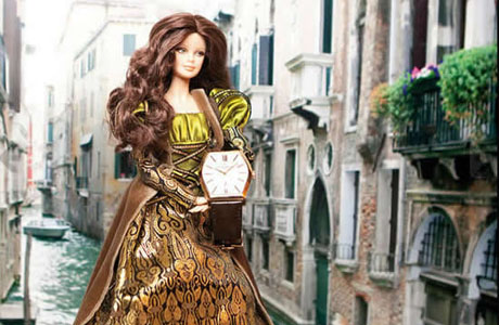 кукла Барби представляет часы Vacheron Constantin Malte