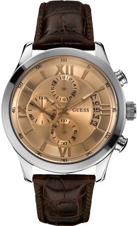 часы Guess (Ref. W0192G1) с циферблатом цвета шампанского