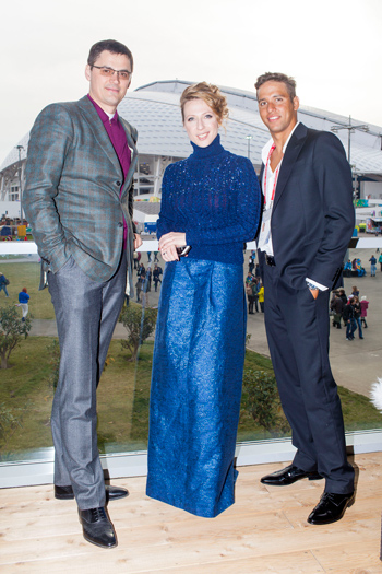 Александр Попов, Яна Чурикова и Чад ле Кло (Alexandr Popov, Yana Churikova and Chad Le Clos)