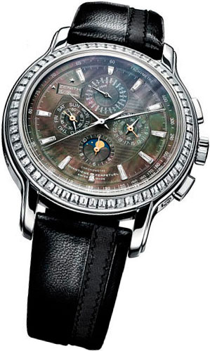Мужские часы с бриллиантами Zenith Academy Quantieme Perpetuel Black Tie