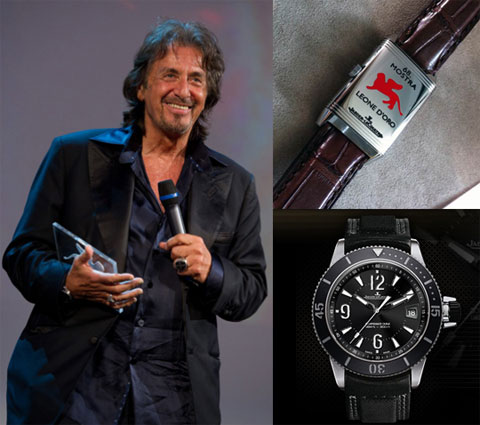 Аль Пачино с часами Jaeger-LeCoultre Аль Пачино с часами Jaeger-LeCoultre