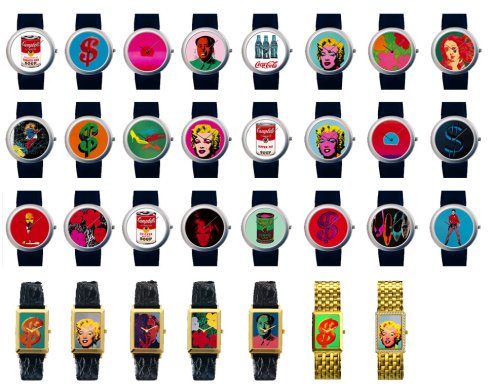 Яркие наручные часы Andy Warhole - мечта любой девочки