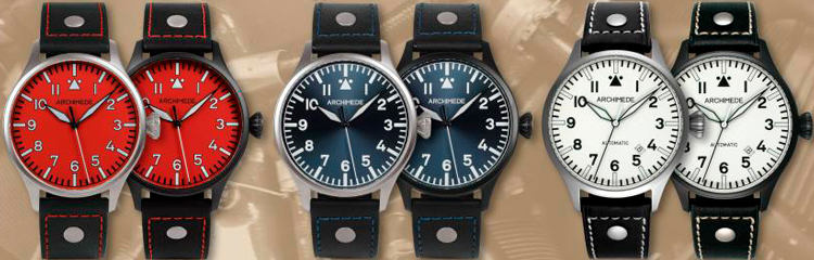 Часы Pilot 42 Red, White and Blue от Archimede Часы Pilot 42 Red, White and Blue от Archimede