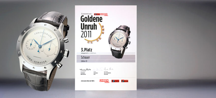  Schauer Chronograph Edition 10   Goldene Unruh 2011