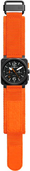 Часы BR 03-4 Carbon Orange Limited Edition от Bell & Ross