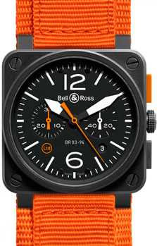  BR 03-4 Carbon Orange Limited Edition  Bell & Ross