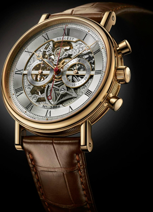 Часы Breguet Classique Chronograph openworked 5284 (Ref. 5284BA/10/9ZU)