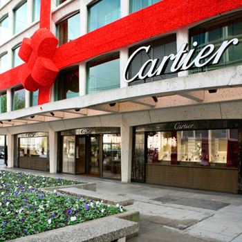 Главный бутик Cartier в Швейцарии после реконструкции