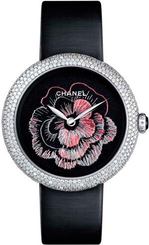 Часы Chanel Mademoiselle Privé Camélia Brodé Dial