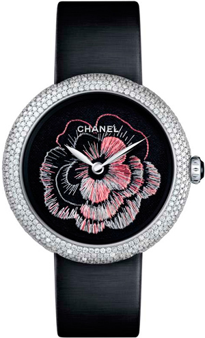 Часы Chanel Mademoiselle Privé Camélia Brodé Dial