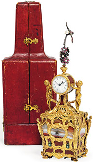 настольные часы, принадлежавшие российскому императору Павлу I