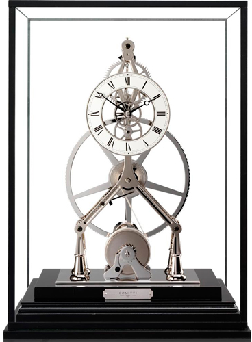 настольные часы-скелетоны Comitti S200S «Great Wheel»