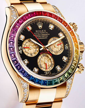 Цвета радуги - новинка Daytona Rainbow от Rolex