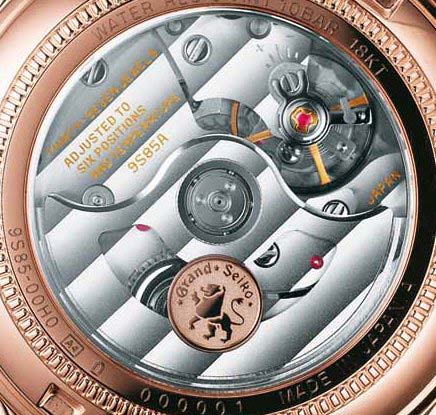 задняя сторона часов Grand Seiko Special Edition Hi-beat