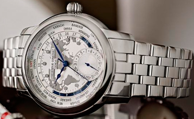  Frederique Constant Classics Manufacture Worldtimer Bracelet (Ref: FC-718WM4H6B)