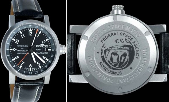В честь 50-летия первого полета человека в космос компания Fortis выпустила ограниченным тиражом часы Yuri Gagarin Limited Edition