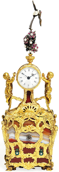 настольные часы, принадлежавшие российскому императору Павлу I