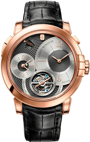Часы Harry Winston Midnight Tourbillon GMT Limited Edition Geneva (Ref. MIDATG45RR007)