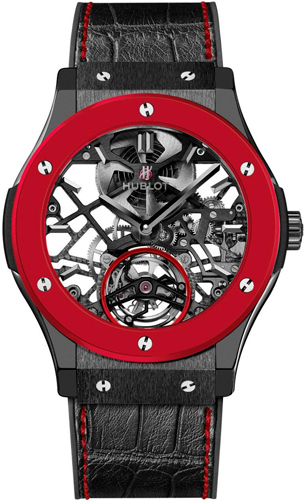 Часы Hublot Red Ceramic Classic Fusion (Ref. 505.CI.0140.LR.OWM13)