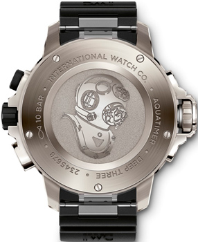 Задняя сторона часов Aquatimer Deep Three (Ref. IW355701)
