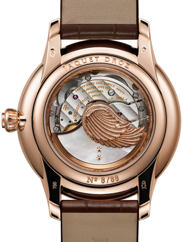 задняя сторона часов Jaquet Droz Petite Heure Minute Relief Seasons