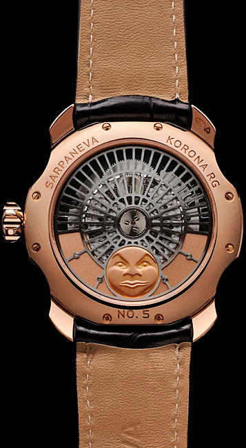 задняя сторона часов Sarpaneva Korona RG/WG