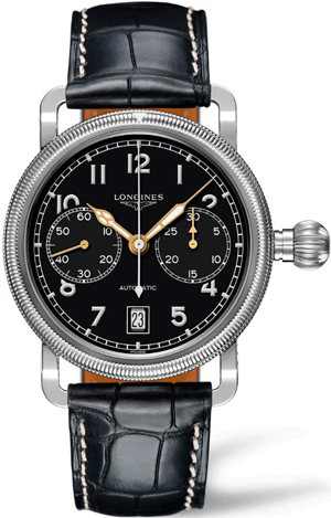 Часы Longines Avigation Oversize Crown Monopusher Chronograph (Ref. L2.783.4.53)