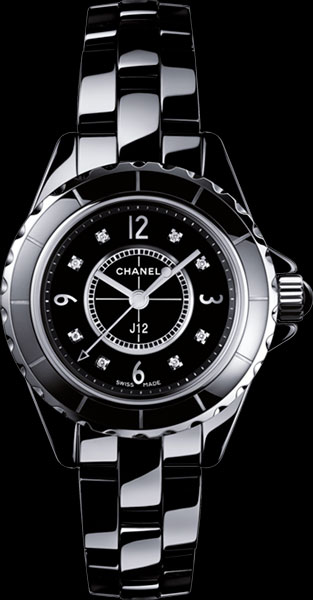 часы H2569 Chanel J12 Black Classic 29mm Diamond Set Bracelet Watch часы H2569 Chanel J12 Black Classic 29mm Diamond Set Bracelet Watch