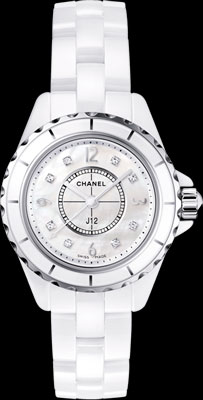 Белые часы Chanel J12 Ceramic