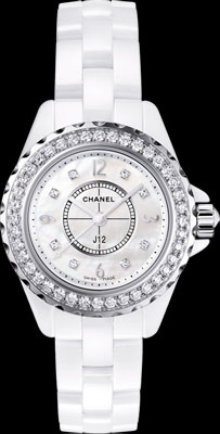 Белые часы Chanel J12 Ceramic