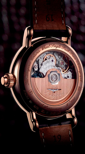 задняя сторона часов Longines Column-Wheel Monopusher Chronograph