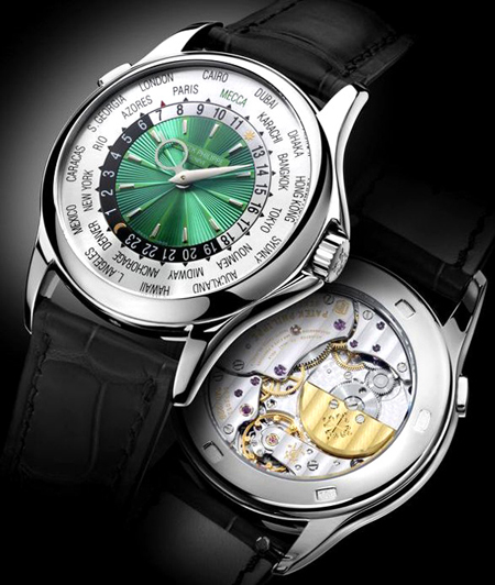 Компания Патек Филипп постоянно расширяет рынки сбыта, часы Patek Philippe 5130P Mecca Edition World Timer watch были выпущены для Ближнего Востока