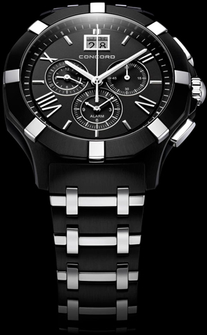  Concord Saratoga Chronograph Black PVD